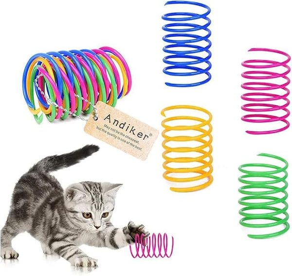 Andiker 12-Pc Cat Spring Toy Set