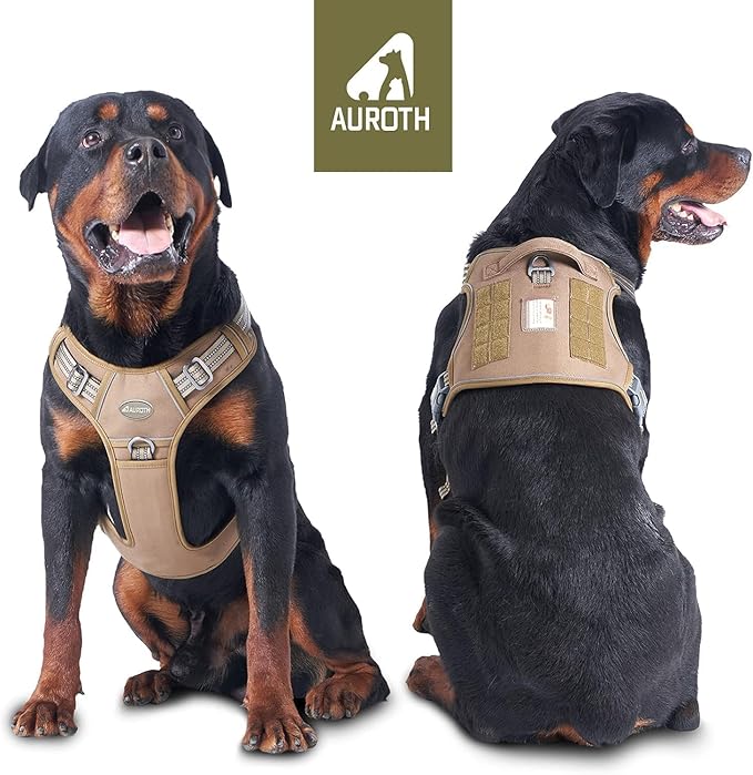 AUROTH Tactical No-Pull Harness for Large Dogs