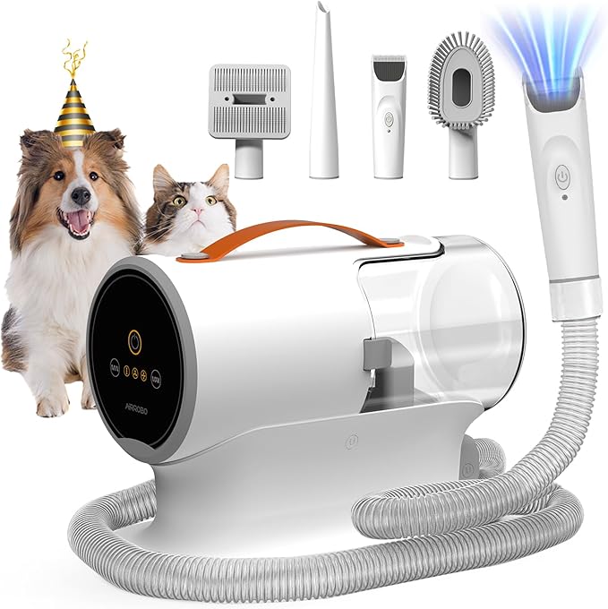 Dog Grooming Vacuum Kit with 5 Tools