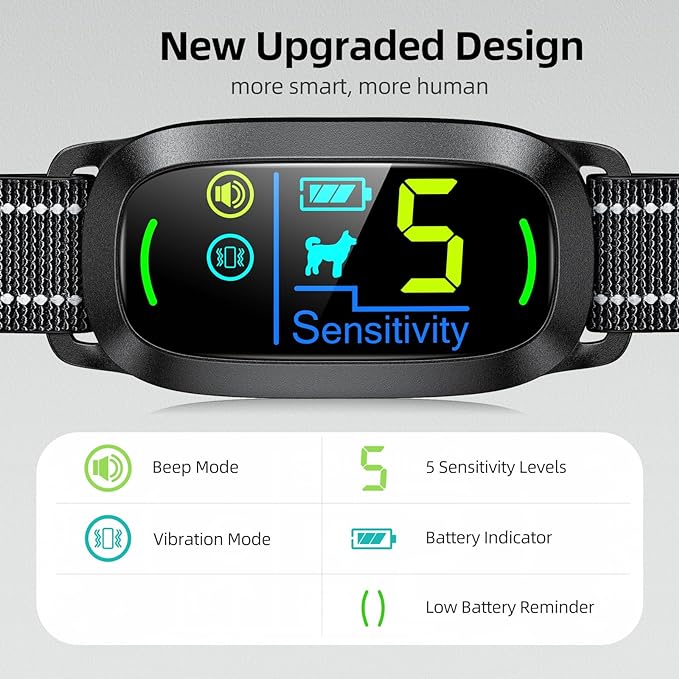 Smart Anti-Bark Dog Collar – Rechargeable & Adjustable