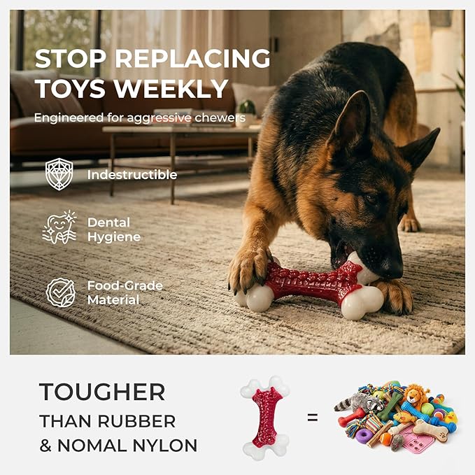Purina Tough Nylon Bone Toy for Large Dogs